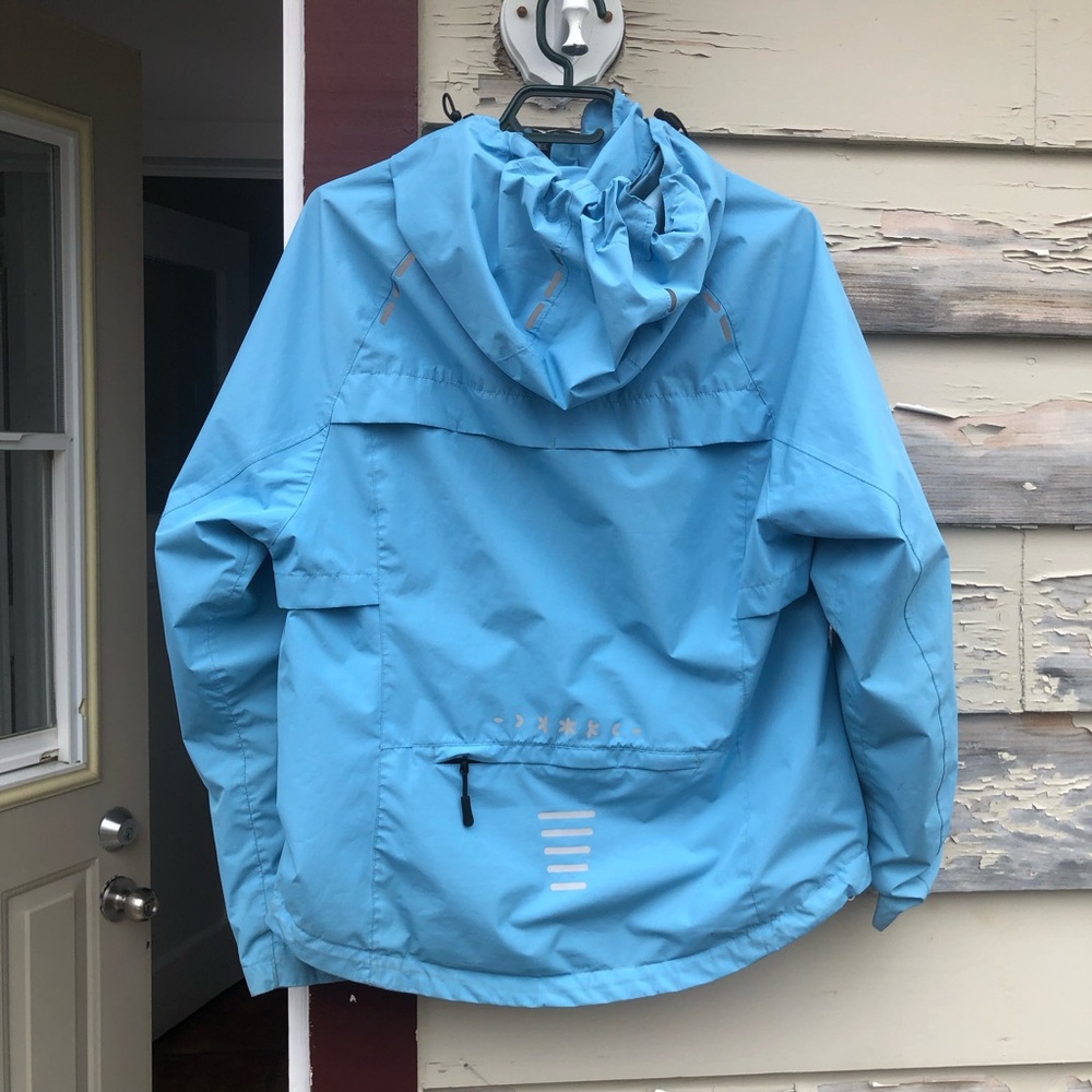 Vibrant bleu Rain Coat - Picture 2 of 5